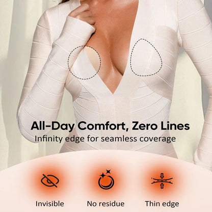 triangle nipple covers seamless coverage for deep v necklines