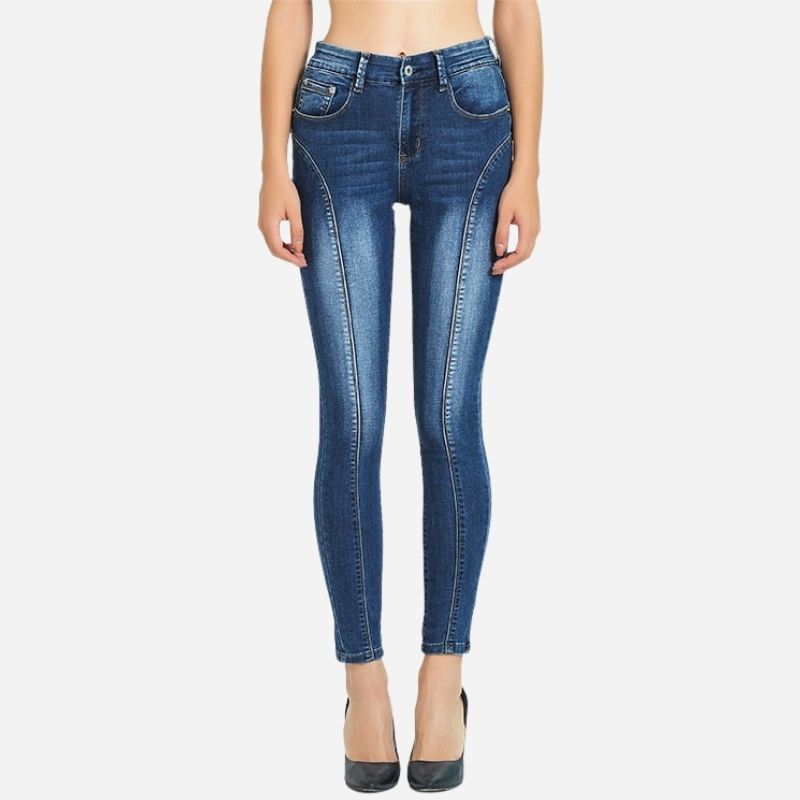 Women Cropped Skinny Jeans, front view