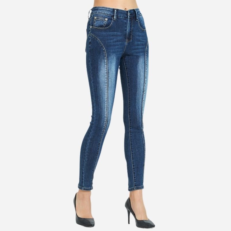 Women Cropped Skinny Jeans, side view
