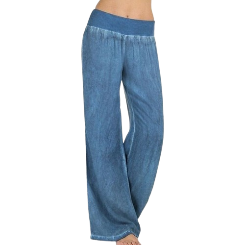 Women Wide Leg Jeans High Waisted Pants Trousers Loose Denim Sweatpants