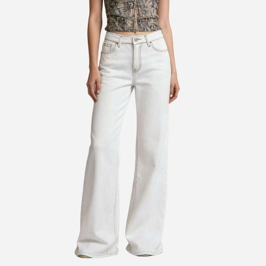 women's low rise bow jeans straight leg relaxed fit patch pocket denim pants