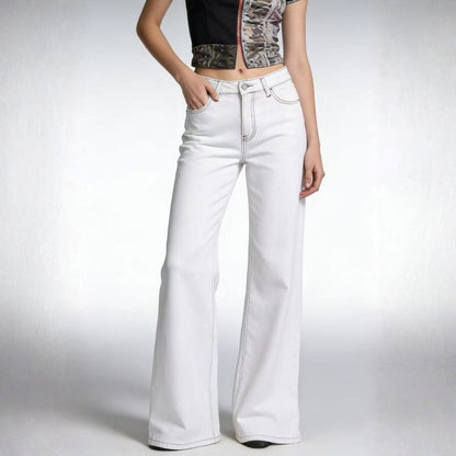 women's low rise bow jeans straight leg relaxed fit patch pocket denim