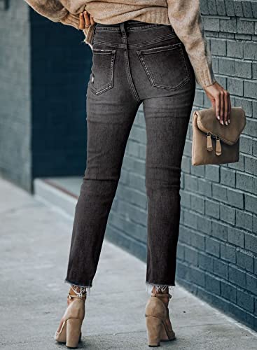 Women's Skinny Jeans Stretch Trendy Pants Straight Leg Jeans