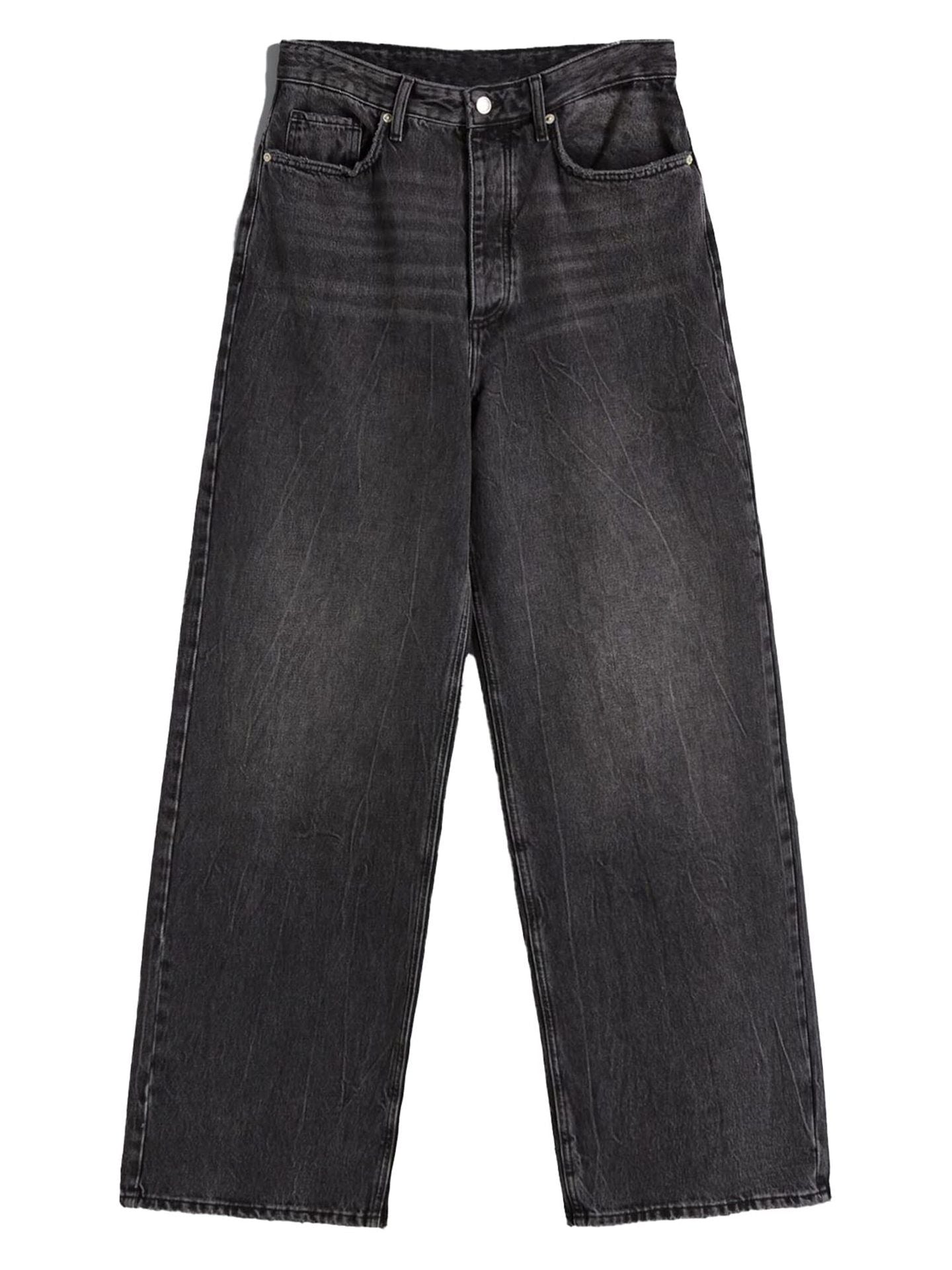 Women's Wide Leg Jeans Loose Fit High Waisted Straight Leg Denim Pants