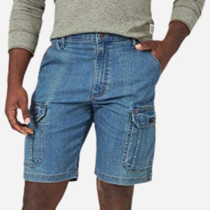 Men's Classic Cargo Jeans Short Stretch Denim Short Pants